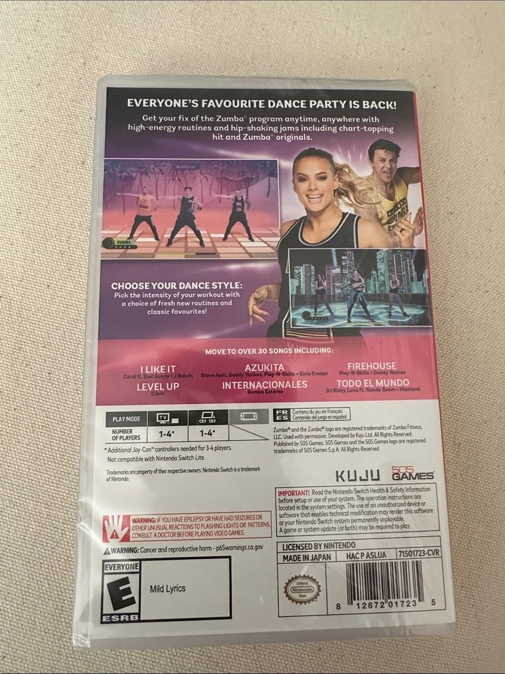 Sealed! Zumba: Burn It Up! Nintendo Switch Game